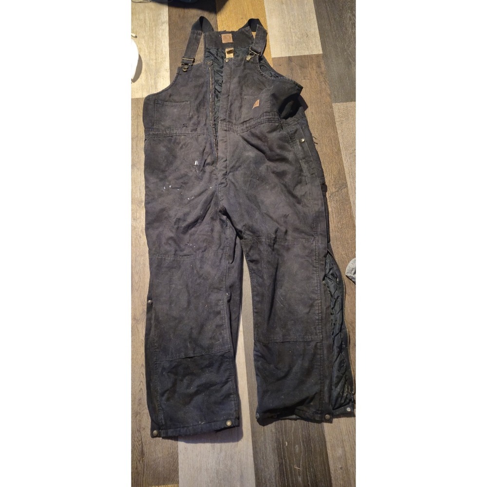 Carhartt Insulated Bib Overalls 3XL Black  Workwear‎ Winter